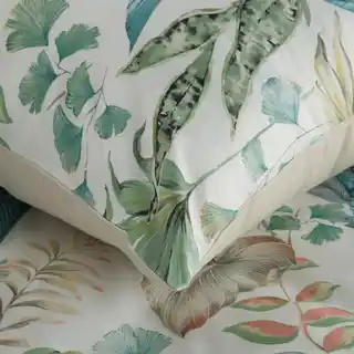 Design 91 Pościel z mikrowłókna 220x200 Lea 01 liście miętowa D91