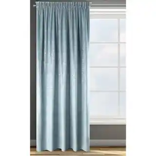Design 91 zasłona Cypr 140x270 cm welur niebieski srebrny nieregularny nadruk taśma tunel żabki