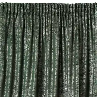 Design 91 zasłona Cypr welwet zielony srebrny nadruk 140x270cm taśma tunel żabki