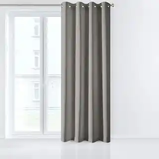 Design 91 Zasłona gotowa na przelotkach 135x250 Parisa grafitowa zaciemniająca jednobarwna