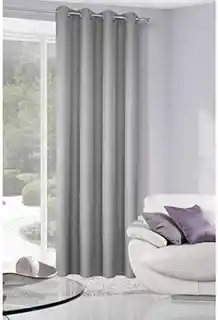 Design 91 zasłona gotowa na przelotkach 140x250 Adore stalowa