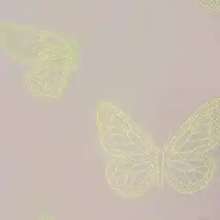 Design 91 zasłona dla dzieci na przelotkach 140x250 cm motyle różowa jasna fluorescencyjna świecąca w ciemności