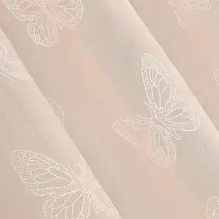 Design 91 zasłona dla dzieci na przelotkach 140x250 cm motyle różowa jasna fluorescencyjna świecąca w ciemności