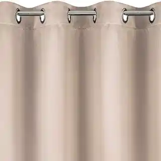 DESIGN 91 Zasłona PARISA z gładkiej tkaniny zaciemniającej typu BLACKOUT 135x250cm pudrowy róż przelotki/koła