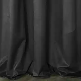 Design 91 Zasłona Rosa czarna welurowa 140x270 cm taśma tunel żabki