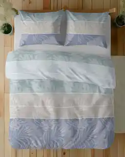 Detexpol Pościel 100 procent Bawełna 220cm x 200 Chłodny Błękit