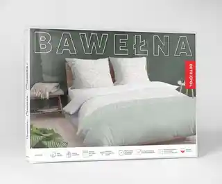 Detexpol Pościel bawełniana 220x200 Bawełna 32 biała beżowa miętowa
