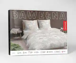 Detexpol Pościel bawełniana 220x200 beżowa kwiaty 4461 C bawełna 40