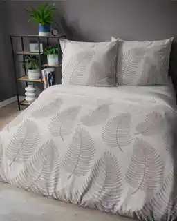 Detexpol Pościel bawełniana 220x200 beżowa liście 4963B Bawełna 84