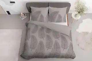 Detexpol Pościel bawełniana 220x200 beżowa liście 4963B Bawełna 84