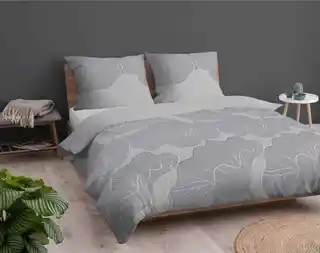 Detexpol Pościel bawełniana 220x200 szara kwiaty 4966B Bawełna 84