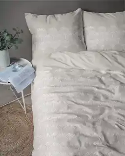 Detexpol Pościel flanelowa 160x200 beżowa rozeta ornamenty 4951 A Flanela 2024