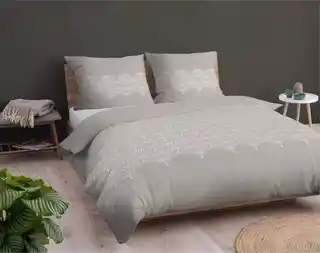 Detexpol Pościel flanelowa 160x200 beżowa rozeta ornamenty 4951 A Flanela 2024