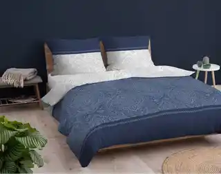 Detexpol Pościel flanelowa 220x200 granatowa ornamenty Flanela 24