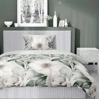 Detexpol Pościel satynowa 140x200 Home Satin 41 zielona magnolia