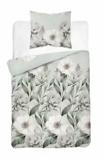 Detexpol Pościel satynowa 140x200 Home Satin 41 zielona magnolia