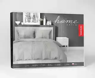 Detexpol Pościel satynowa 160x200 beżowa geometryczna 4605 A Home Satin