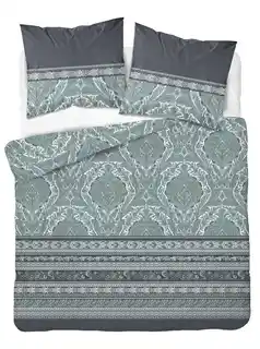 Detexpol Pościel satynowa 220x200 miętowa oranamenty 4606 A Home Satin 64