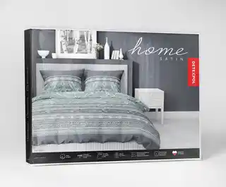 Detexpol Pościel satynowa 220x200 miętowa oranamenty 4606 A Home Satin 64