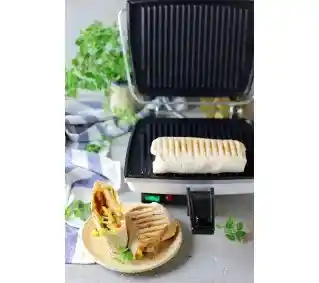Dezal Panini 1300W Biały Opiekacz