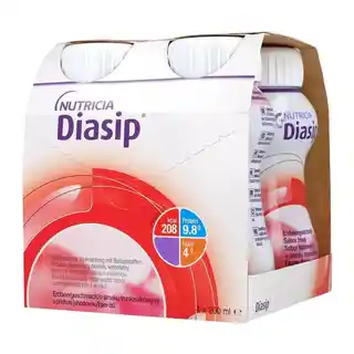 Diasip truskawka, płyn, 4x200 ml, żywienie medyczne, Nutricia