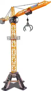 Dickie Toys Dźwig zdalnie sterowany Construction Mega Crane 203462412, funkcje podnoszenia obrotowa wieża, akumulatory w zestawie, maks. udźwig 50 kg