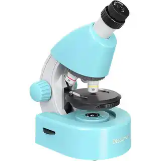 Discovery Mikroskop Micro Marine, powiększenie 40x 400x, z książką edukacyjną, dla początkujących, plastikowa obudowa