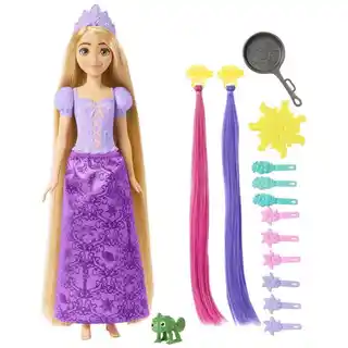DISNEY Lalka Roszpunka Bajkowe włosy HLW18