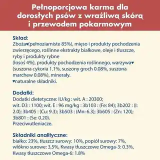 Purina Dog Chow Sensitive Łosoś 14 plus 2,5 kg