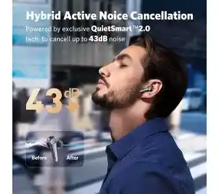 Earfun Air Pro 3 Dokanałowe Bluetooth 5.3 Czarny Słuchawki bezprzewodowe