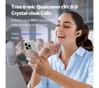 Earfun Air Pro 3 Dokanałowe Bluetooth 5.3 Czarny Słuchawki bezprzewodowe