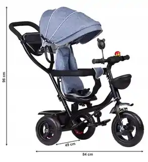 Ecotoys Rowerek trójkołowy z obracanym siedzeniem