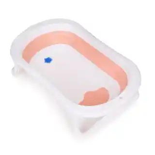 ECOTOYS Wanienka dla dzieci wanna turystyczna składana z odpływem