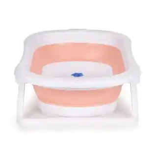 ECOTOYS Wanienka dla dzieci wanna turystyczna składana z odpływem