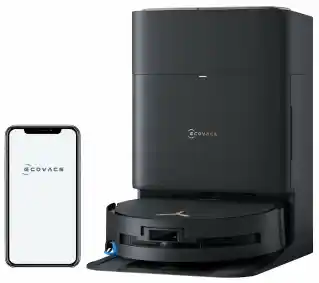Ecovacs Deebot X9 Pro Omni Funkcja mopowania Stacja oczyszczająca Tworzenie mapy pomieszczenia 65,7dB Czarny AI Robot sprzątający
