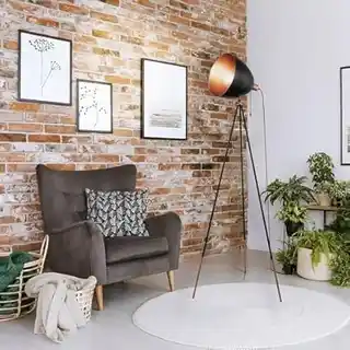 Eglo lampa podłogowa Chester 49386, stalowa, regulowany klosz, nowoczesny design