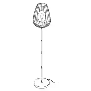 Eglo lampa podłogowa Newtown 49474, stalowa, regulowany klosz, nowoczesny design