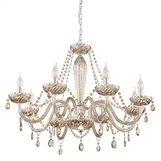 Eglo lampa wisząca Basilano szkło kolor koniak 39093