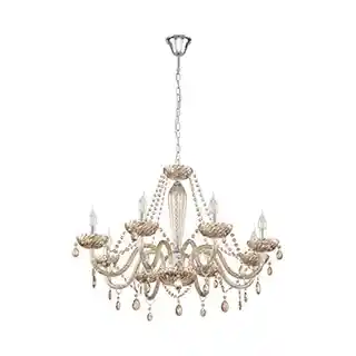 Eglo lampa wisząca Basilano szkło kolor koniak 39093