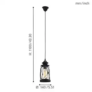 Eglo lampa wisząca Bradford 49213 chrom tekstylne klosze nowoczesny design