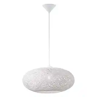 Eglo lampa wisząca Campilo 93373 tekstylna biała, nowoczesny design, energooszczędne źródło światła