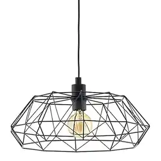 Eglo lampa wisząca Carlton 2 czarny, Ø 45,5cm, model 49487