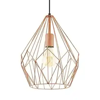 Eglo lampa wisząca Carlton 49258 miedź Ø 31cm styl vintage