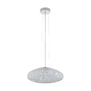 Eglo lampa wisząca CLEMENTE 95287 chrom, szklany klosz, nowoczesny design