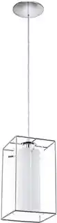 Eglo Lampa wisząca Loncino 1 94377, chrom, szklany klosz, nowoczesny design