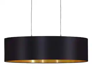 Eglo lampa wisząca Maserlo 31611 złoto czarna tkanina nowoczesna