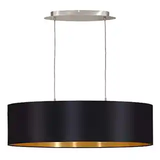 Eglo lampa wisząca Maserlo 31611 złoto czarna tkanina nowoczesna