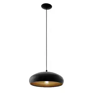 Eglo lampa wisząca Mogano 1 94605, chrom, abażur tekstylny, nowoczesny design
