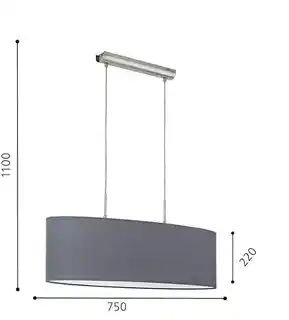 Eglo lampa wisząca Pasteri 31582, chrom, szklany klosz, nowoczesny design