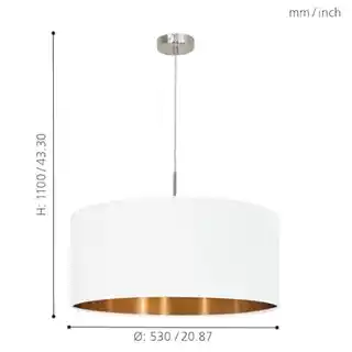 Eglo Lampa wisząca PASTERI 95045